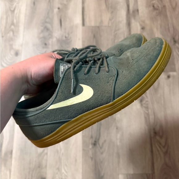Nike SB Stefan Janoski Lunar One Shot – Men’s Size 9 Olive Suede - Picture 1 of 7